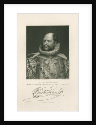 Portrait of Prince Augustus Frederick, Duke of Sussex (1773-1843) by Henry Robinson