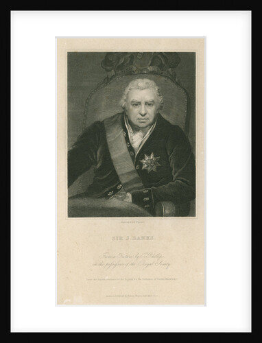 Portrait of Joseph Banks (1743-1820) by Charles Edward Wagstaff