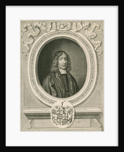 Portrait of Ralph Bathurst (1620-1704) by David Loggan