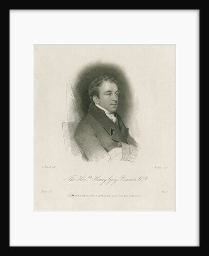 Portrait of Henry Grey Bennet (1777-1836) by William Holl I