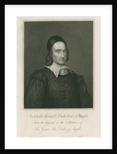 Portrait of Archibald Campbell, 9th Earl of Argyll (1629-1685) by W Freeman