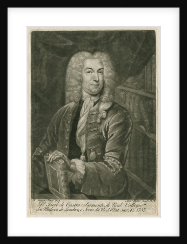 Portrait of Jacob de Castro-Sarmento (1692-1762) by Andrew Miller