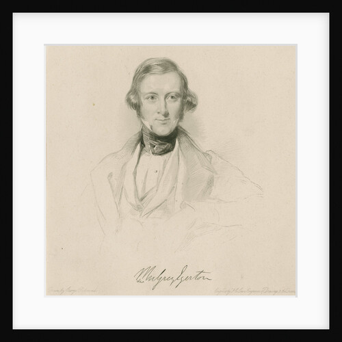 Portrait of Philip de Malpas Grey Egerton (1806-1881) by Frederick Christian Lewis I