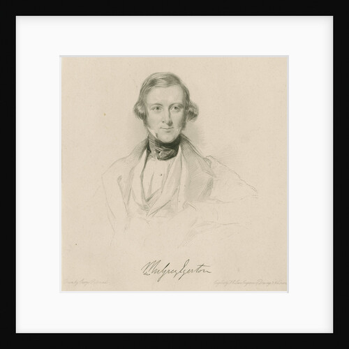 Portrait of Philip de Malpas Grey Egerton (1806-1881) by Frederick Christian Lewis I