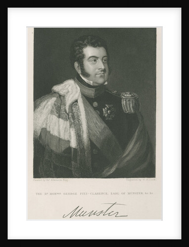 Portrait of George Augustus Frederick FitzClarence, 1st Earl of Munster (1794-1842) by W H Cook