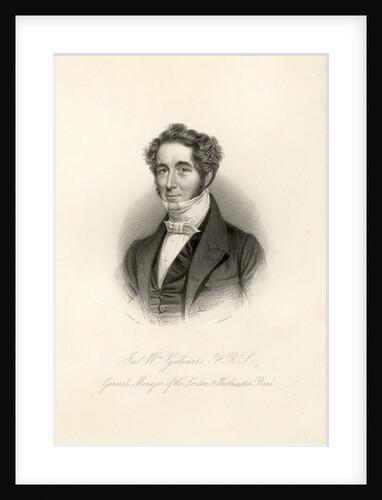 Portrait of James William Gilbart (1794-1863) by Henry Adlard