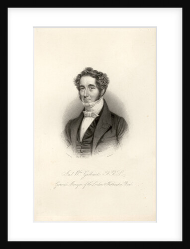 Portrait of James William Gilbart (1794-1863) by Henry Adlard