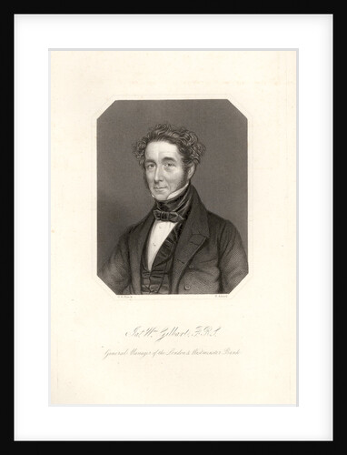 Portrait of James William Gilbart (1794-1863) by Henry Adlard