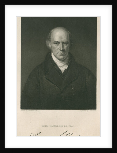Portrait of Davies Gilbert (1767-1839) by James Thomson