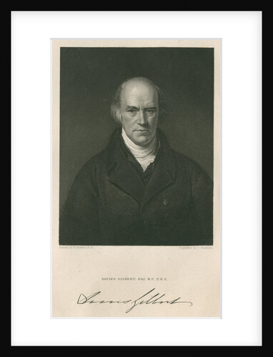 Portrait of Davies Gilbert (1767-1839) by James Thomson