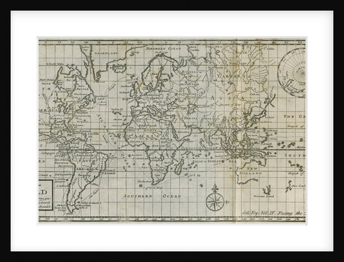Map of William Dampier's circumnavigation of the world, 1703 by Anonymous