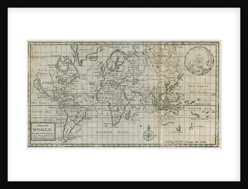 Map of William Dampier's circumnavigation of the world, 1703 by Anonymous