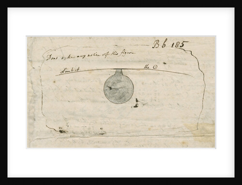 'Black drop' effect during the 1769 Transit of Venus by Samuel Horsley