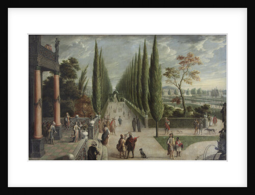 Italian-style garden landscape by Anonymous