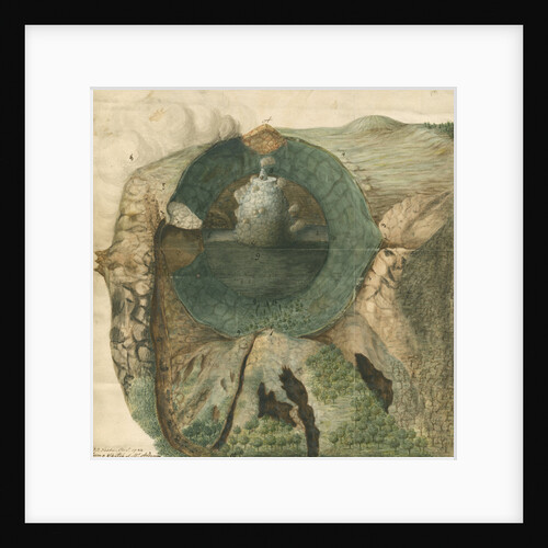 La Soufriere volcano on St Vincent by Frederick Polydor Nodder
