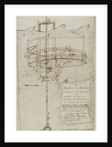 Design for a diving bell by Granville Sharp