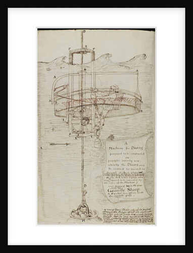 Design for a diving bell by Granville Sharp