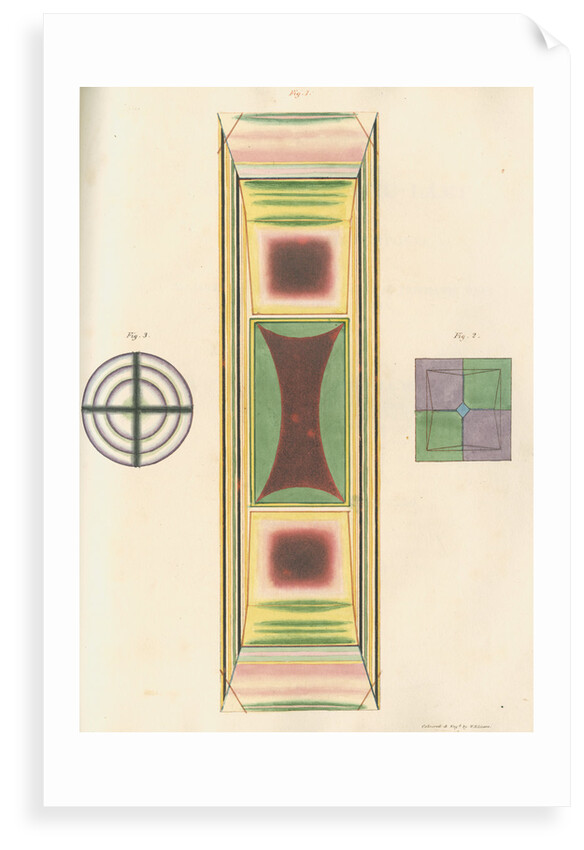 Apophyllite under polarized light by William Home Lizars
