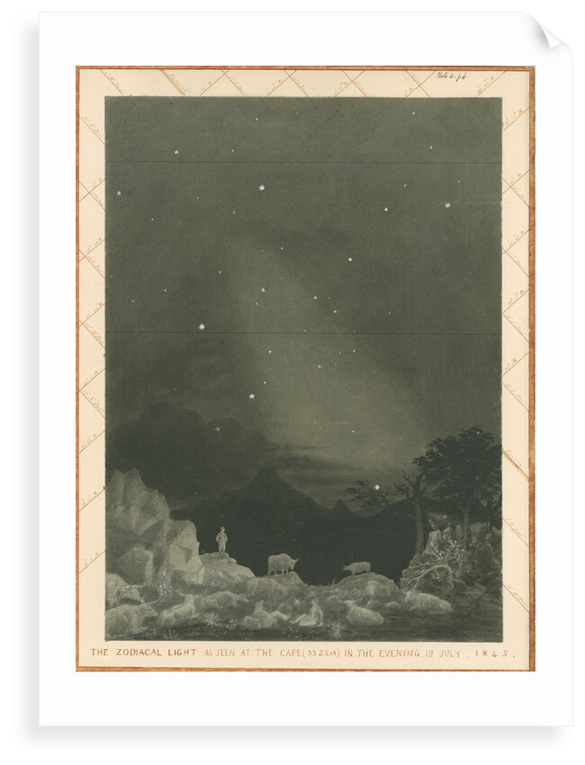 'The zodiacal light as seen at the Cape' by Charles Piazzi Smyth