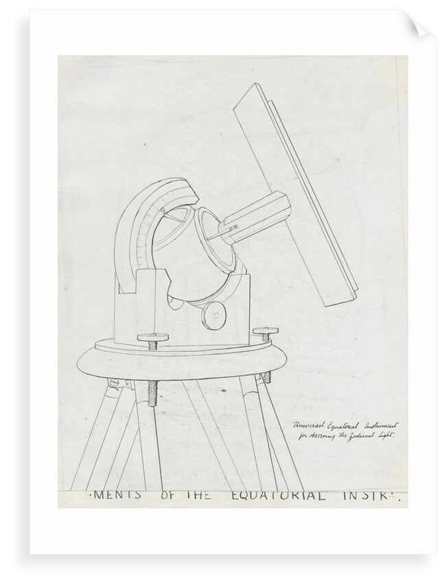Instrument for observing zodiacal light by Charles Piazzi Smyth
