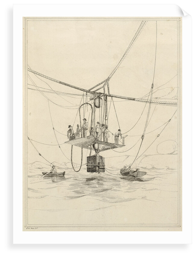 Diving bell used for salvage operations on the wreck of H.M.S.Thetis by John Frederick Fitzgerald De Roos
