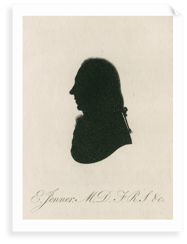 Portrait silhouette of Edward Jenner (1749-1823) by Anonymous