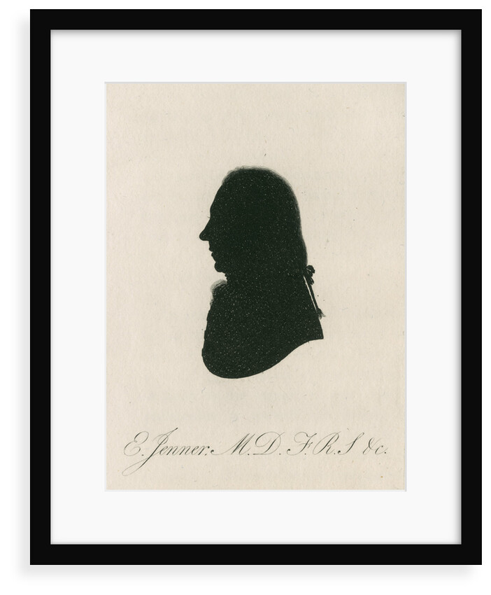 Portrait silhouette of Edward Jenner (1749-1823) by Anonymous