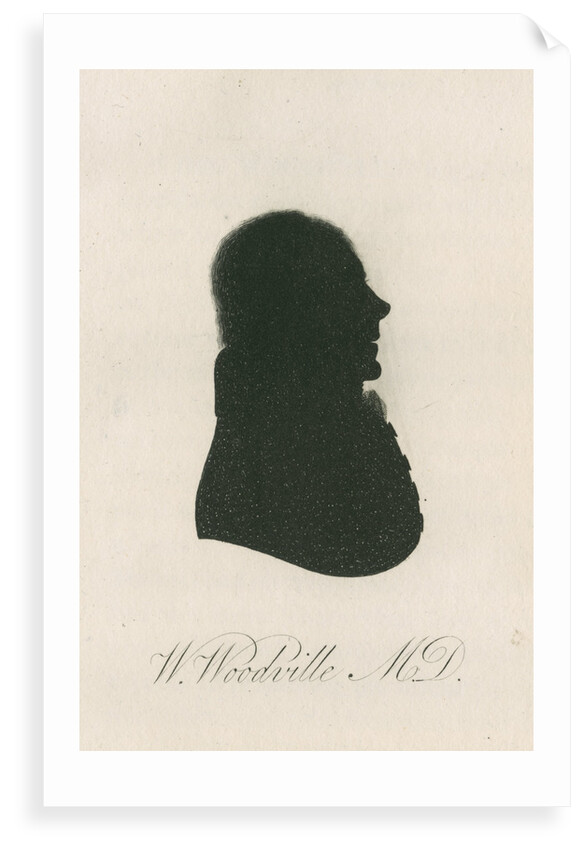 Portrait silhouette of William Woodville (1752-1805) by Anonymous
