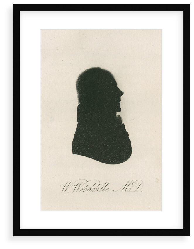 Portrait silhouette of William Woodville (1752-1805) by Anonymous
