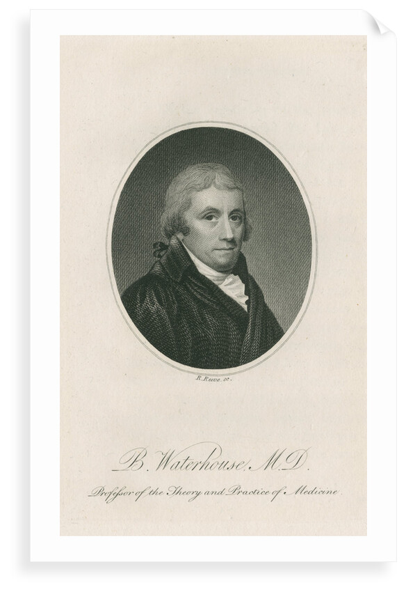 Portrait of Benjamin Waterhouse (1754-1846) by Richard Reeve