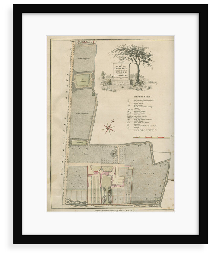'A plan of Grove Hill, Camberwell, Surrey' by James Edwards