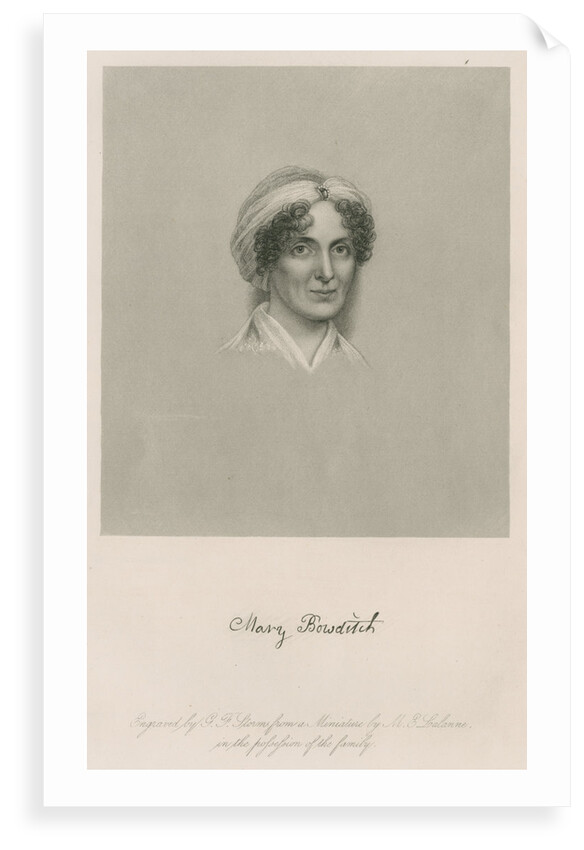 Portrait of Mary Bowditch (1781-1834) by G F Storm