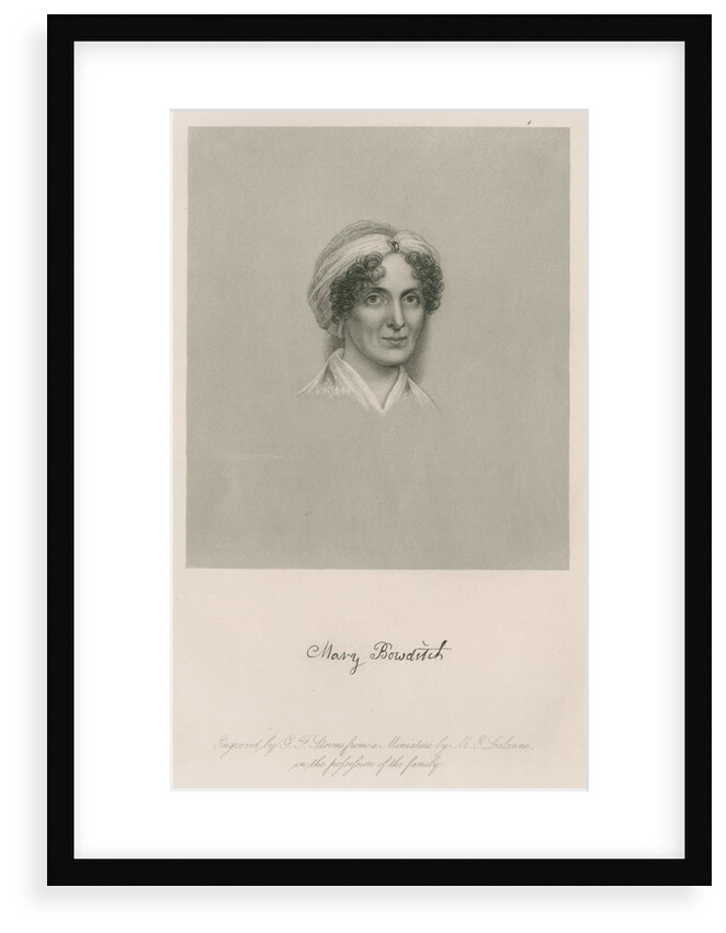 Portrait of Mary Bowditch (1781-1834) by G F Storm