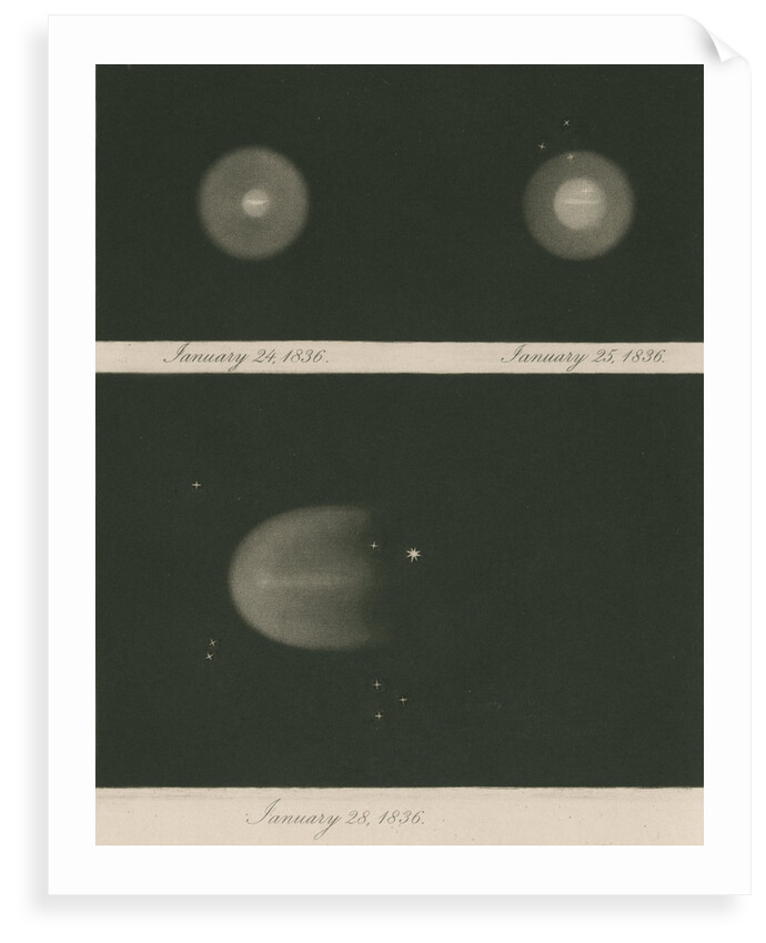 Halley's Comet, January 1836 by James Basire III