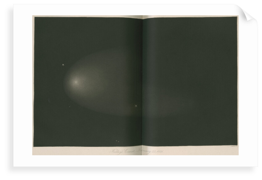 Halley's Comet, 23 February 1836 by James Basire III