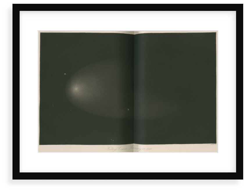 Halley's Comet, 23 February 1836 by James Basire III