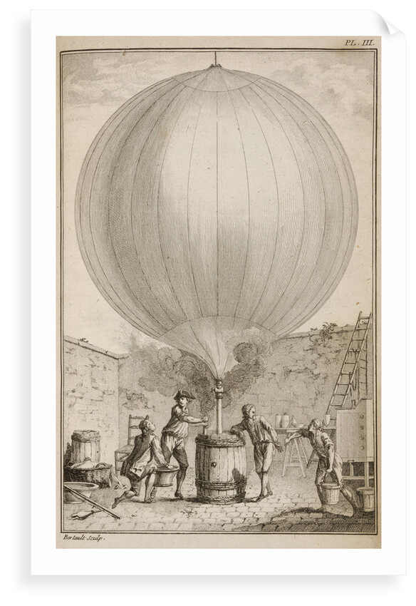 Filling a balloon with hydrogen gas by Bertault