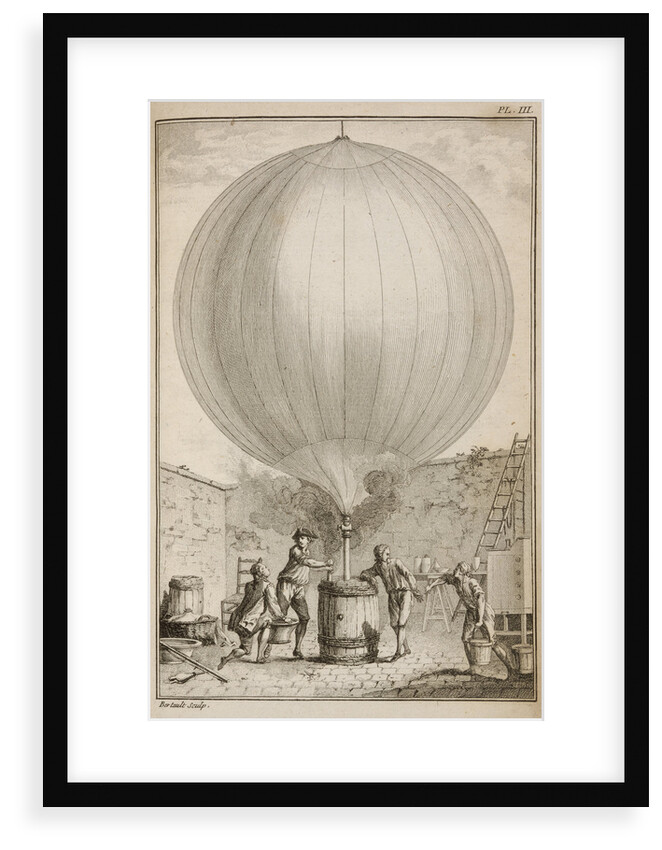 Filling a balloon with hydrogen gas by Bertault
