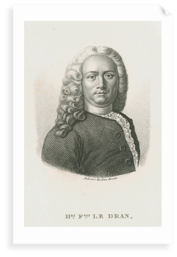 Portrait of Henri FranÃ¾ois Le Dran (1685-1770) by Ambroise Tardieu