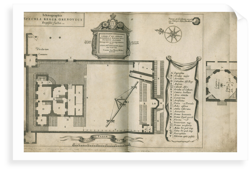 Plan of the Royal Observatory, Greenwich by Francis Place