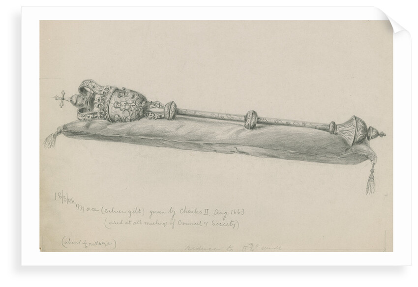 The Royal Society's mace by unknown