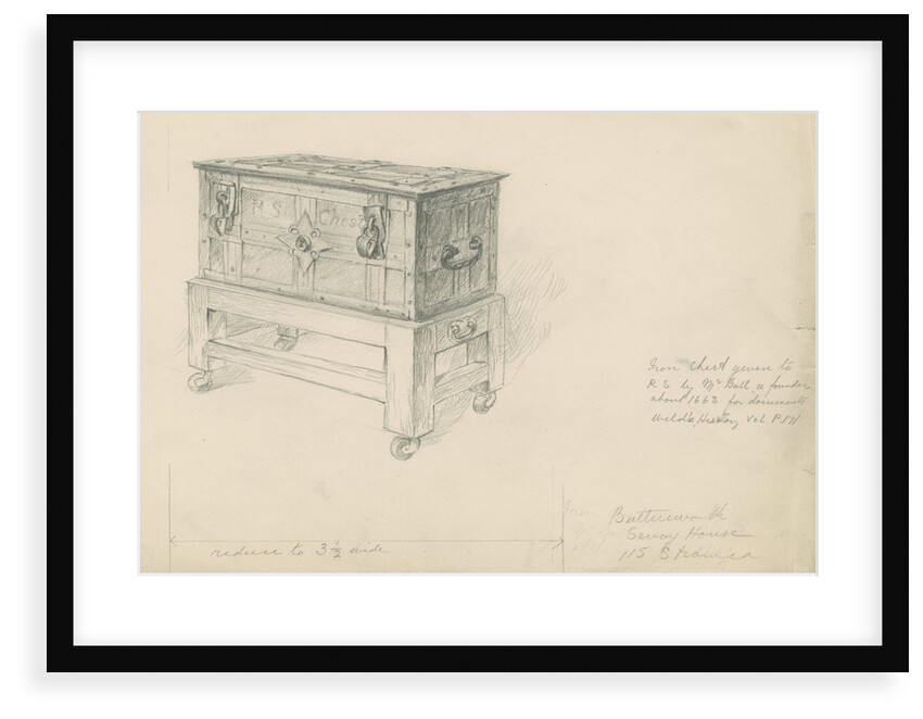 The Royal Society's iron chest by unknown