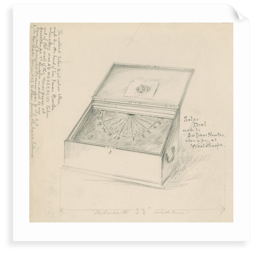 The Isaac Newton sundial by unknown