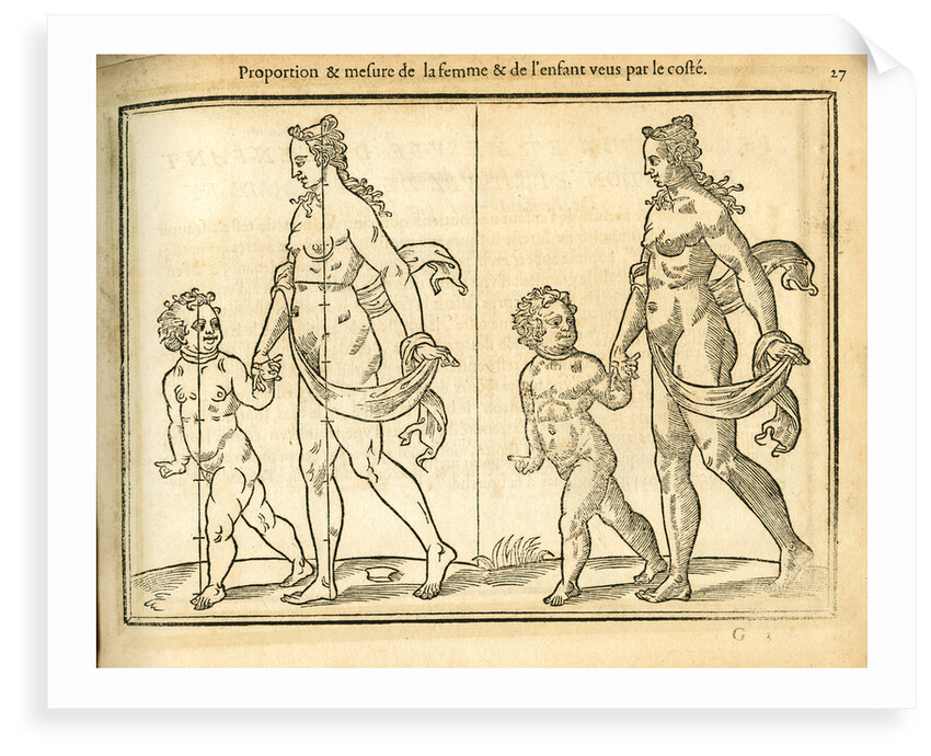 Proportions of a woman and child by unknown