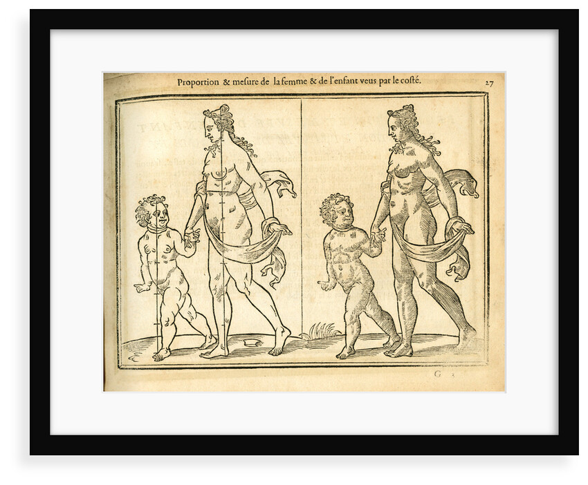Proportions of a woman and child by unknown