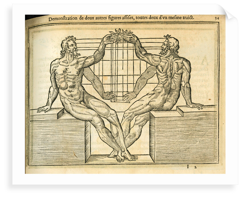 Reclining male figures by unknown