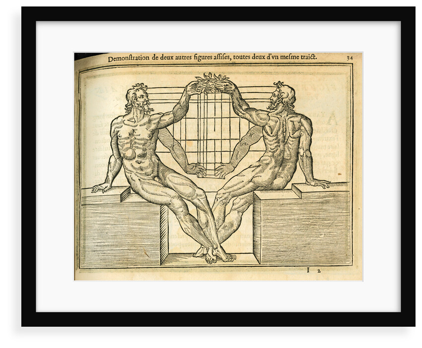 Reclining male figures by unknown