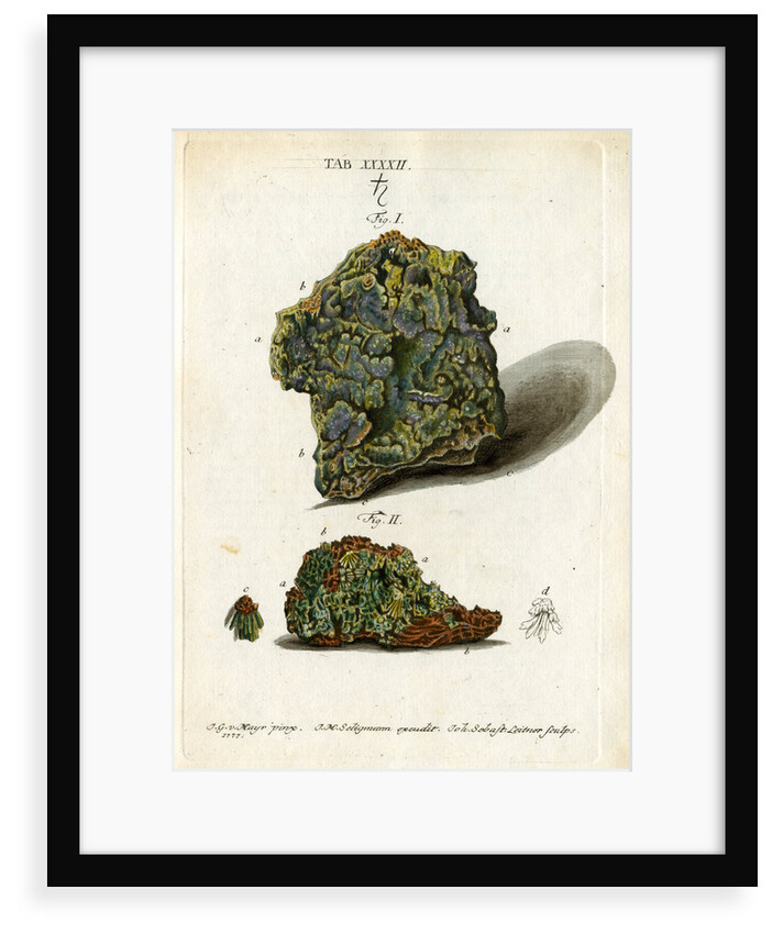Green mineral of lead by Johann Sebastian Leitner