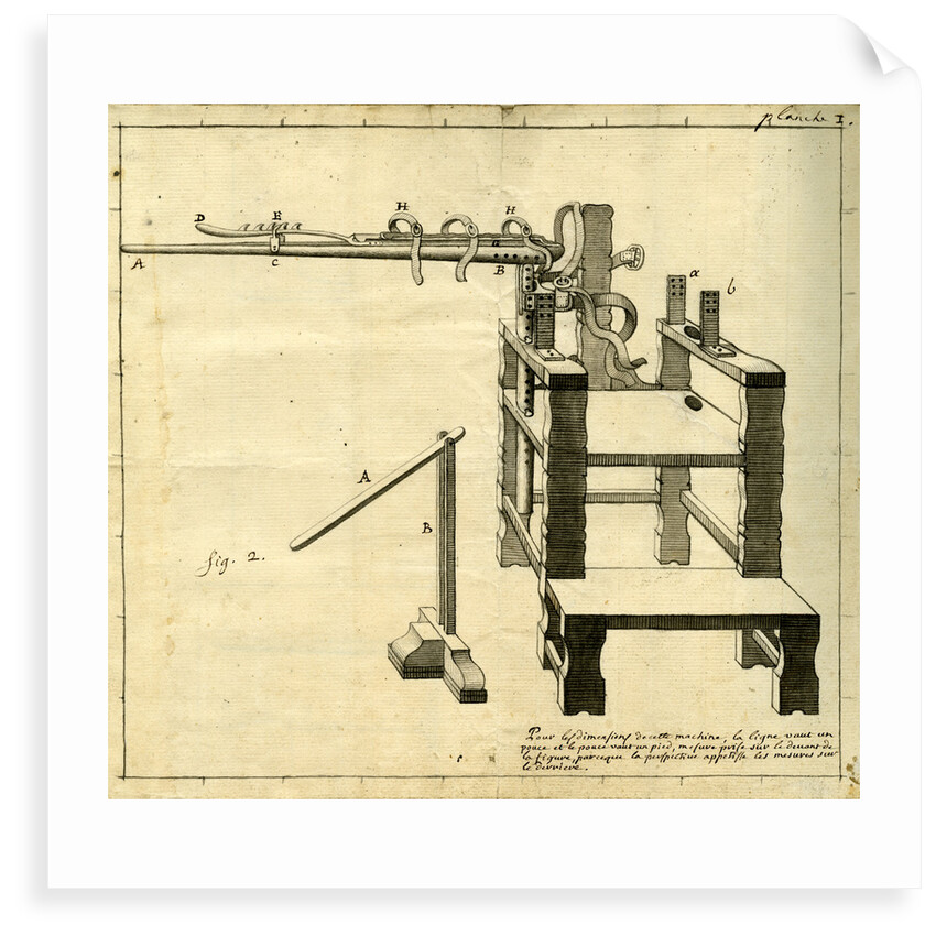 'Ambe of Hippocrates': contraption for repairing dislocated shoulder by Claude-Nicholas Le Cat