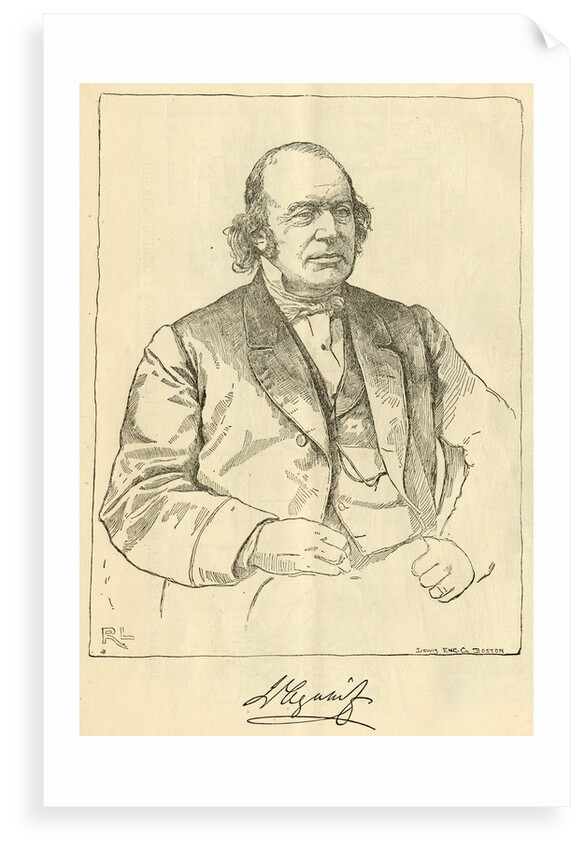 Portrait of Jean Louis Rodolphe Agassiz (1807-1873) by R. L.